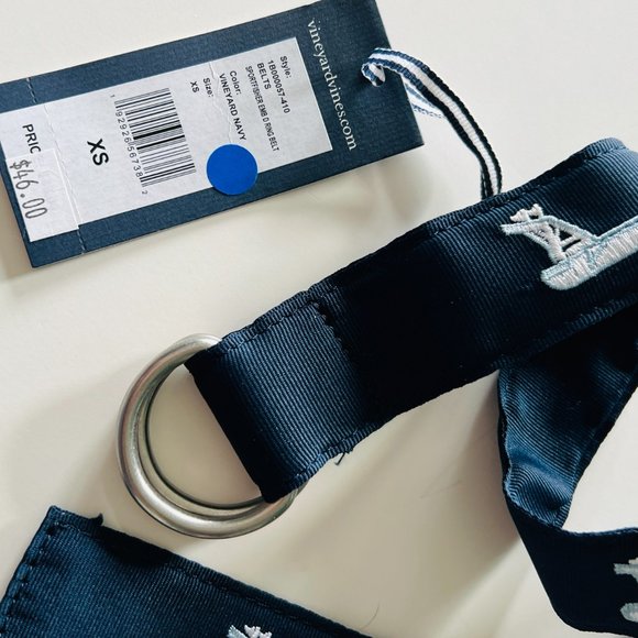 VINEYARD VINES Belt NWT "Sportfisher" D Ring Size XS - Picture 5 of 5
